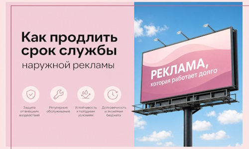 Как продлить срок службы наружной рекламы в  Городце