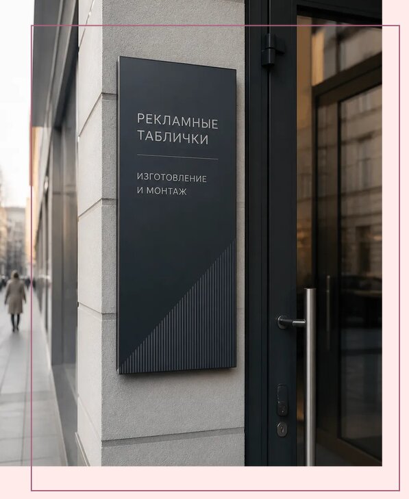 Рекламные таблички в Городце по цене от 4555 р. | Аванза-Грд