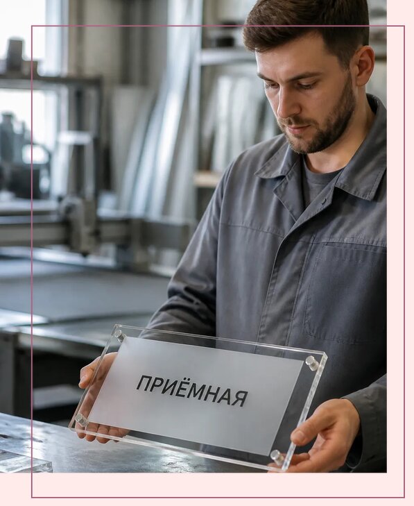 Таблички из оргстекла на заказ в Городце от 3948 р. | Аванза-Грд