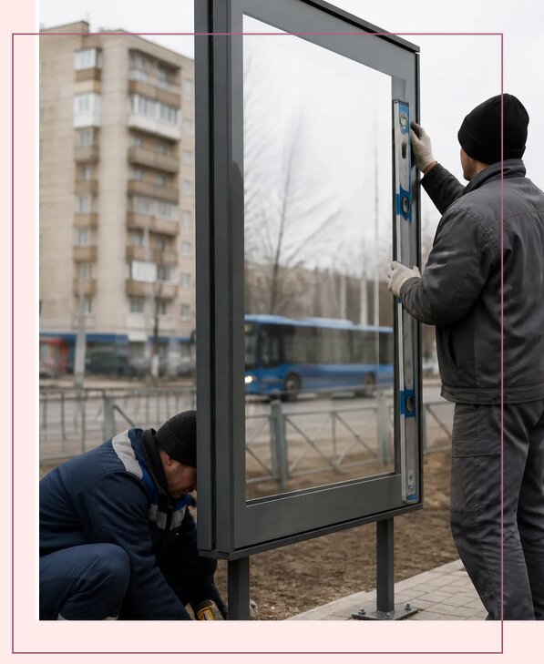 Изготовление афишных стендов под заказ и монтаж в Городце